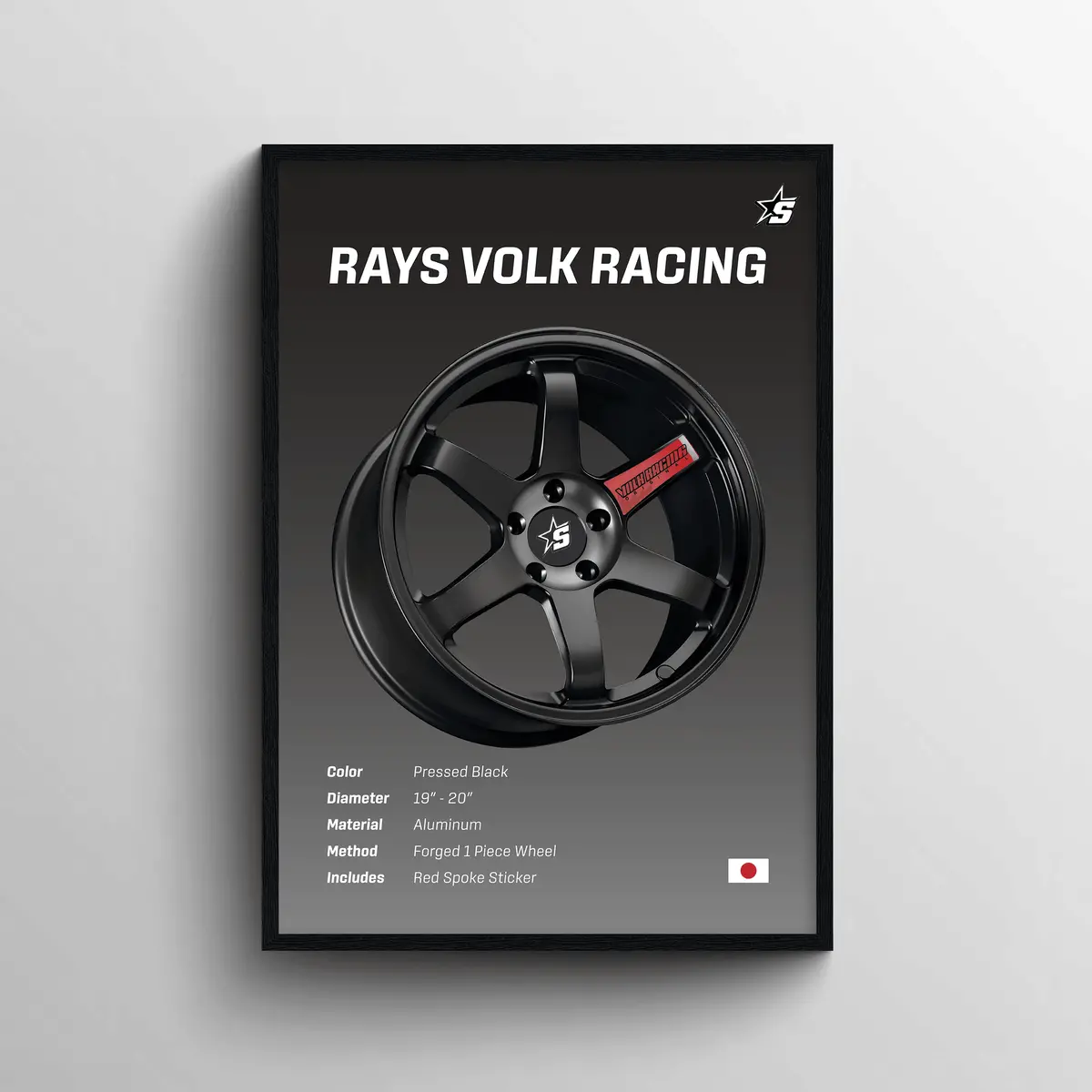 Black Volk Racing (Red) 1