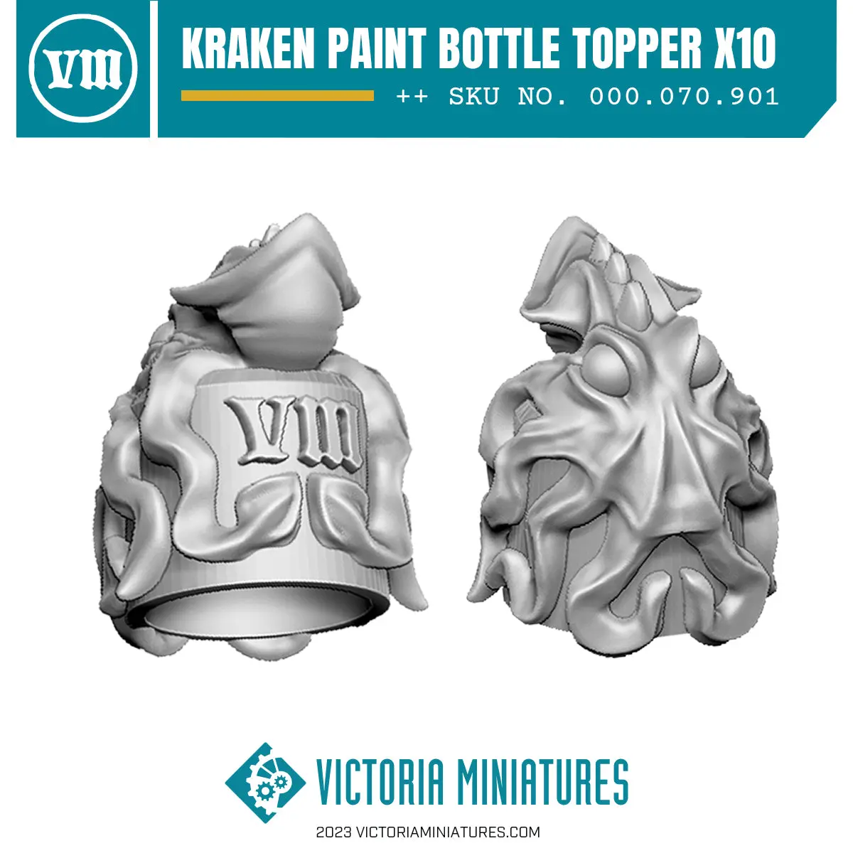 Kraken Paint Bottle Topper X10 1