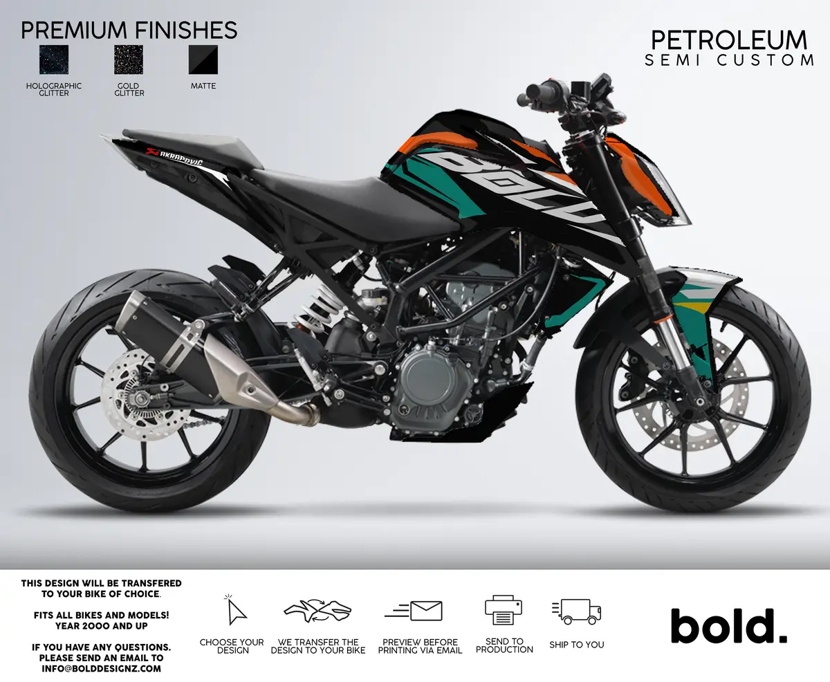 Petroleum - Ktm Duke Graphics Kit 1