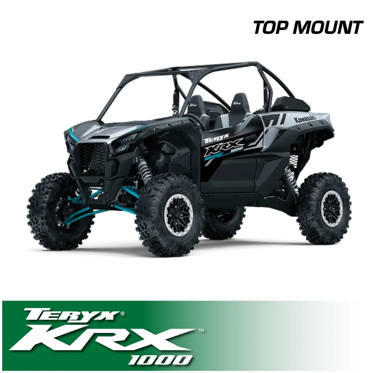 Kawasaki Krx - Top Dash Mount - Stx Intercom -M1 Business/Commercial Band Mobile Radio And Over The Head Headsets 1