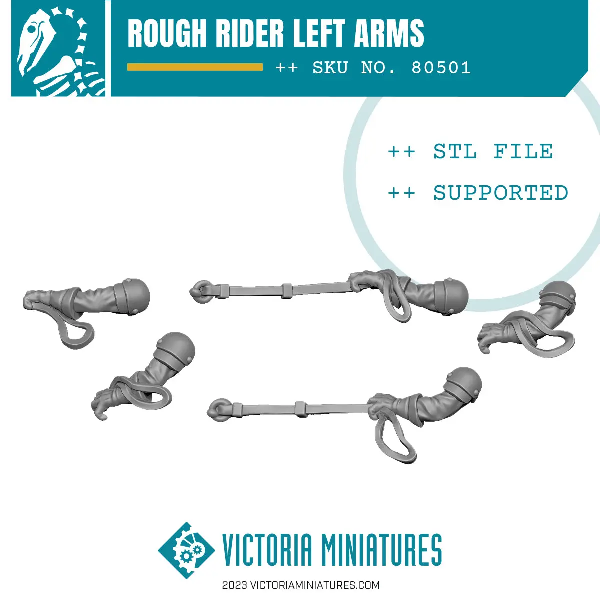Rough Rider Left Arms X5 .Stl Download 1