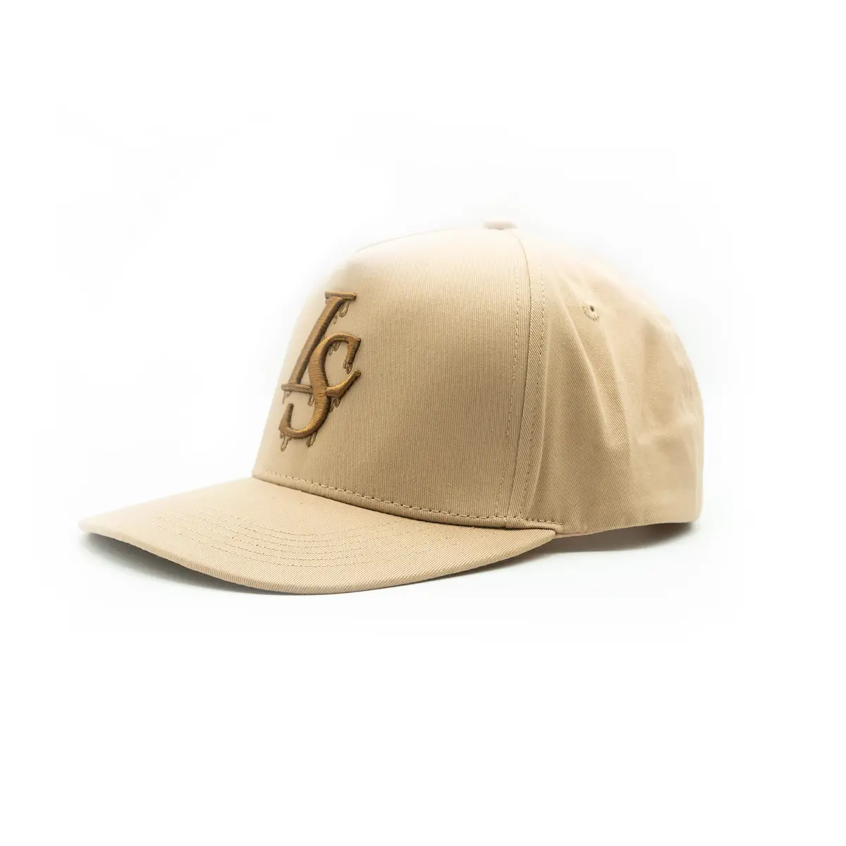 Tan Mid Profile Snapback Hat 1