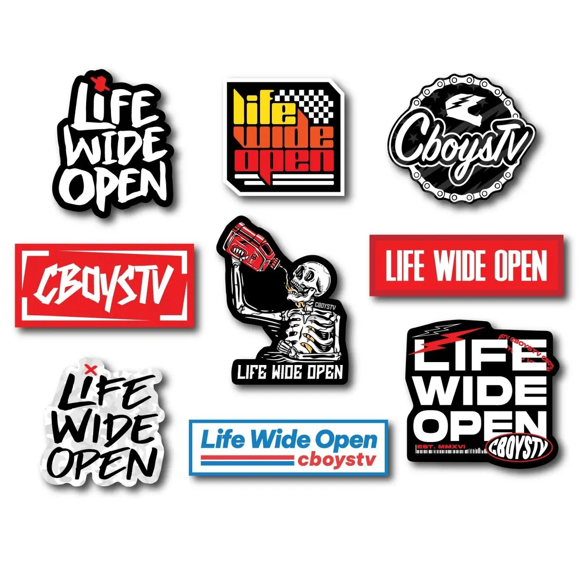 Life Wide Open Sticker Pack 1