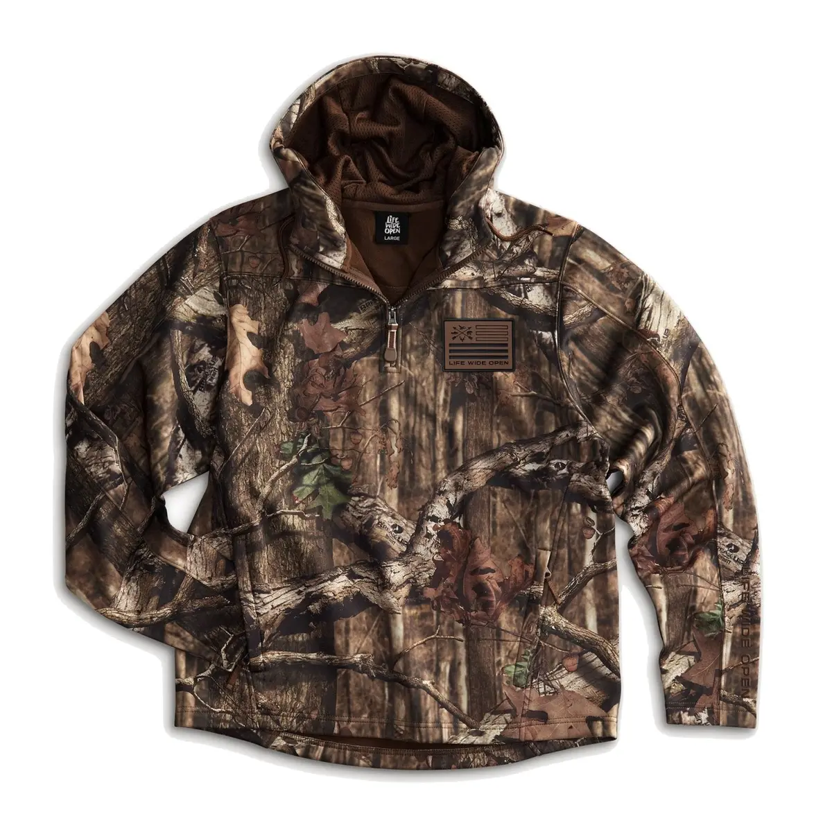 Freedom Outdoors Camo Quarter Zip Hoodie 1