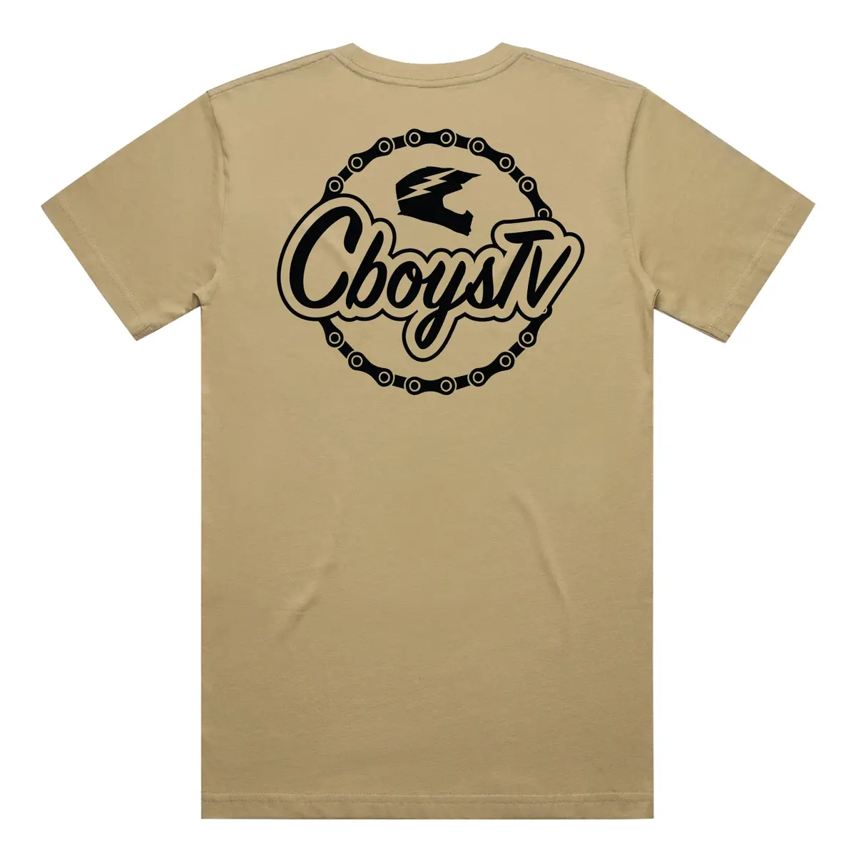 Khaki Chain Gang Tee 1