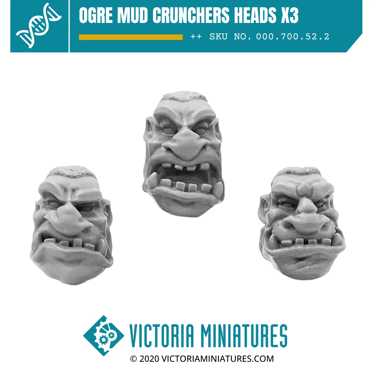 Ogre Mud Crunchers Heads X3 1