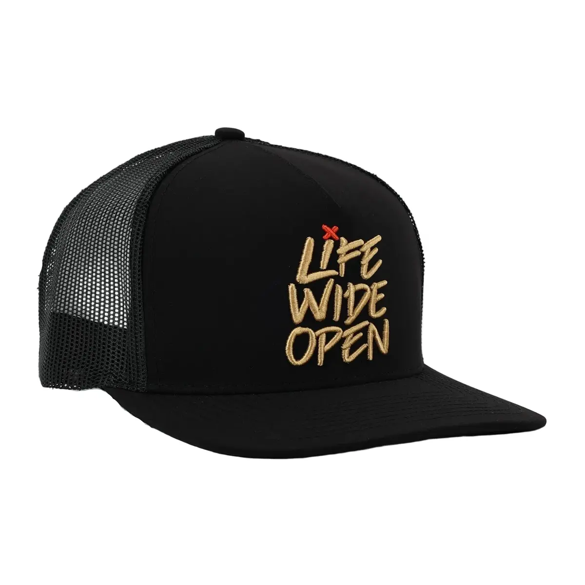 Black-N-Gold Flatty Snapback 1