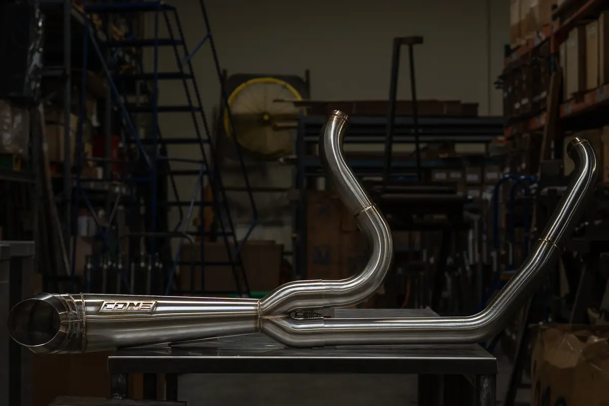 Cone Performance Full Exhaust For 2018+ Hd M8 Softail Cone Turnout Cp-5620199 1