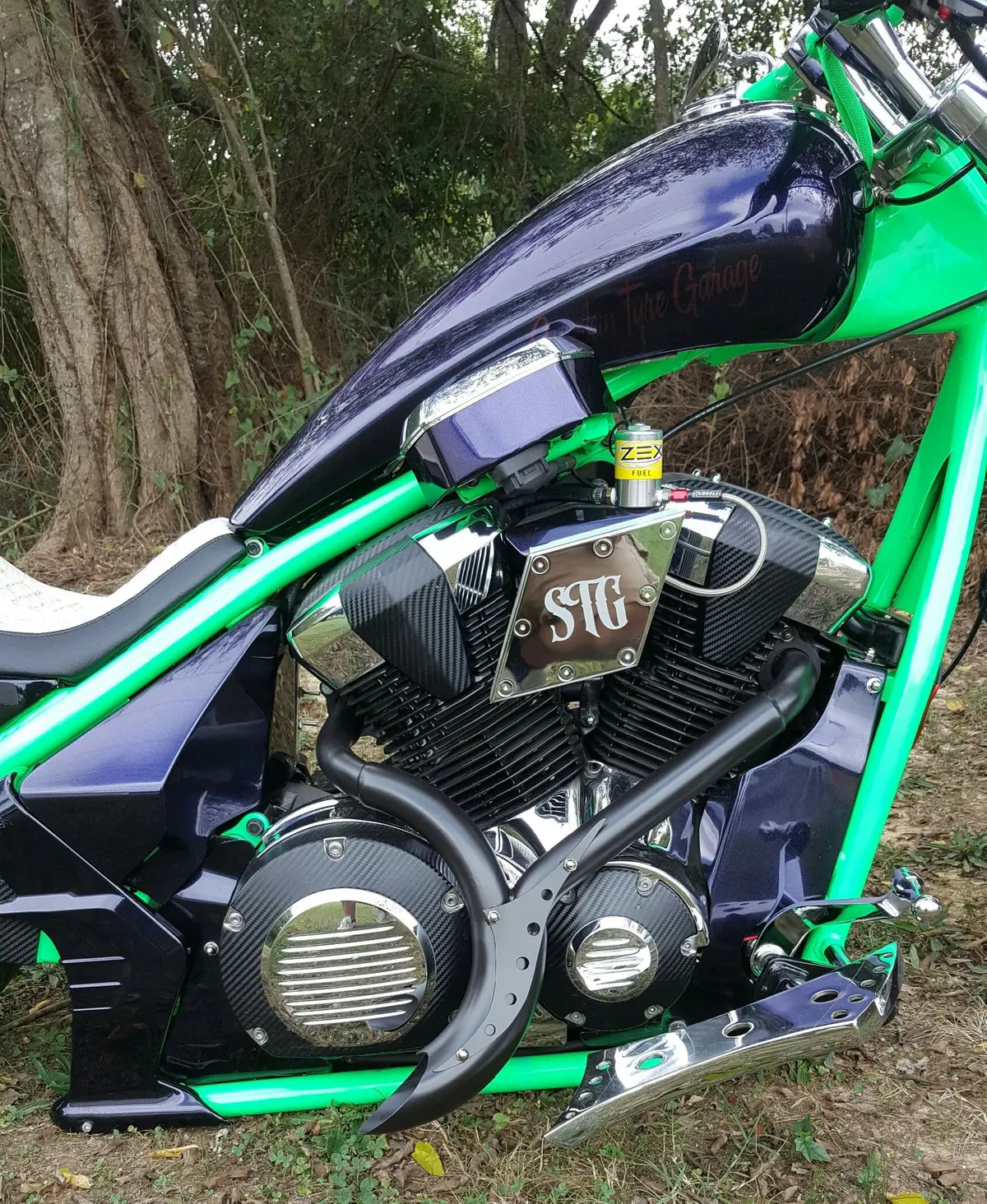 Hr 2-1 Honda Fury Exhaust  (Black Ceramic) 1