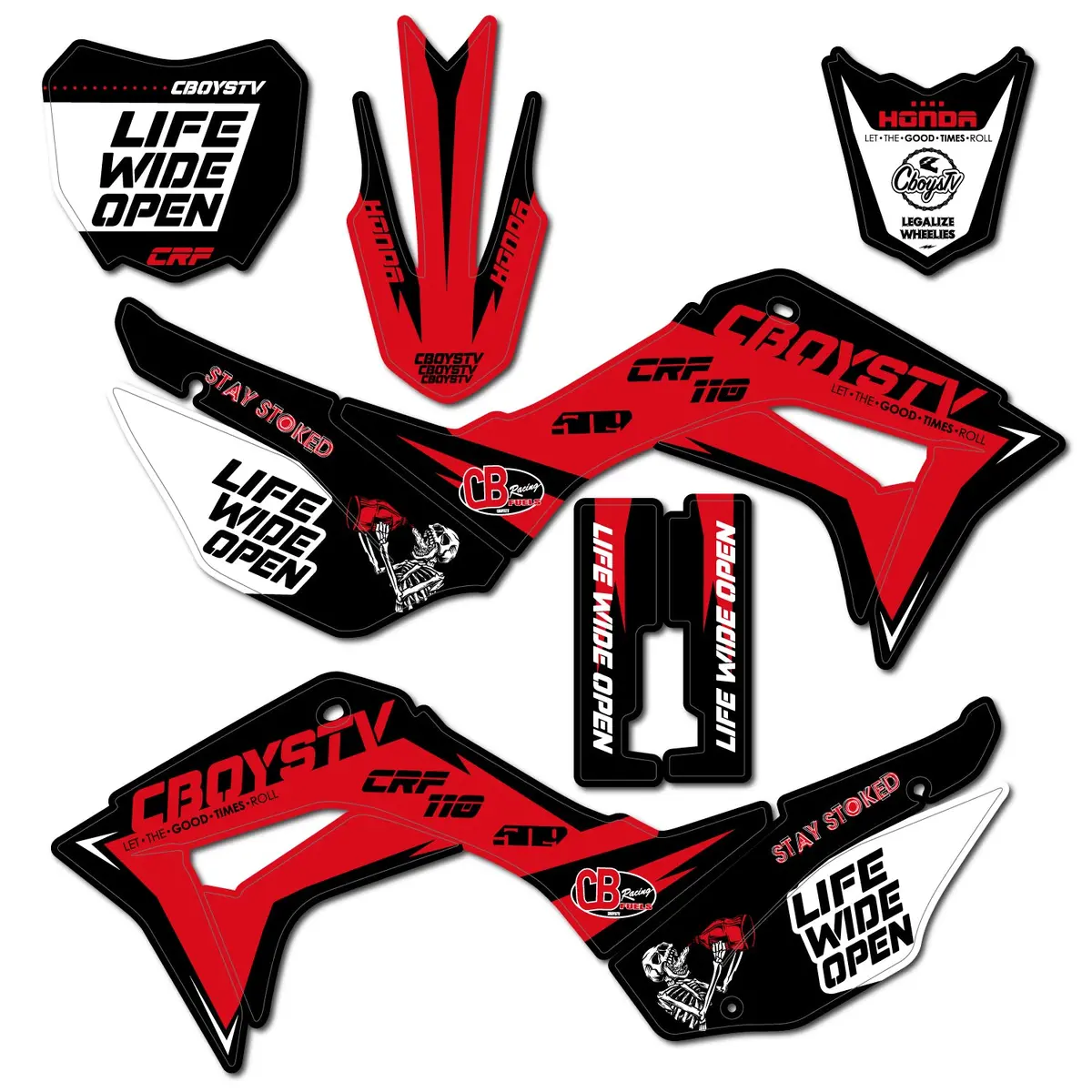 Crf110 Cboystv Pit Bike Wrap 1