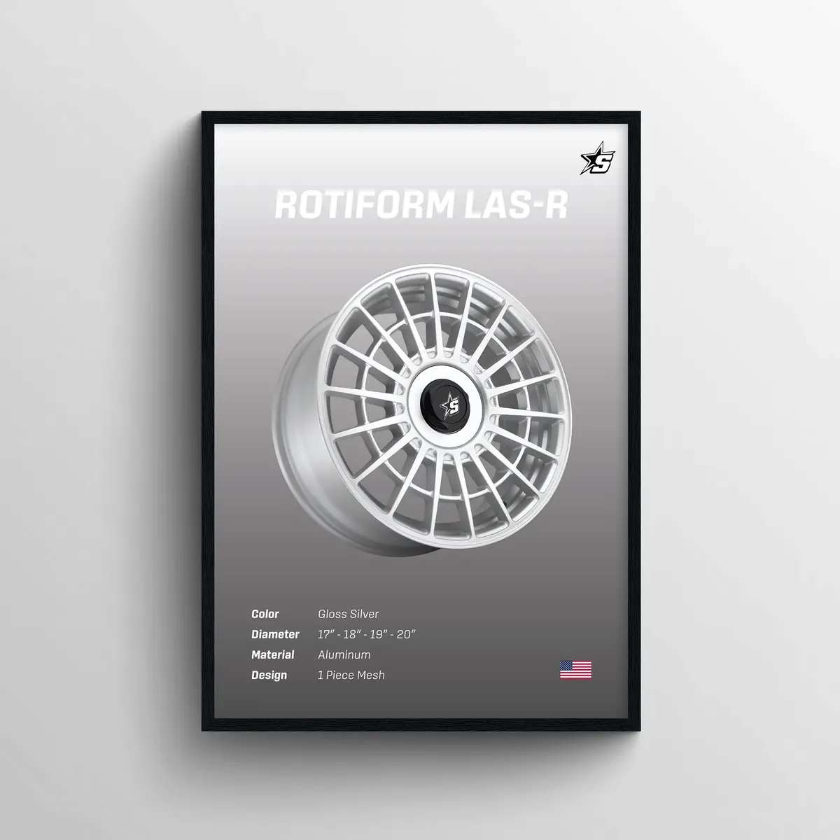 Rotiform Las-R Silver 1
