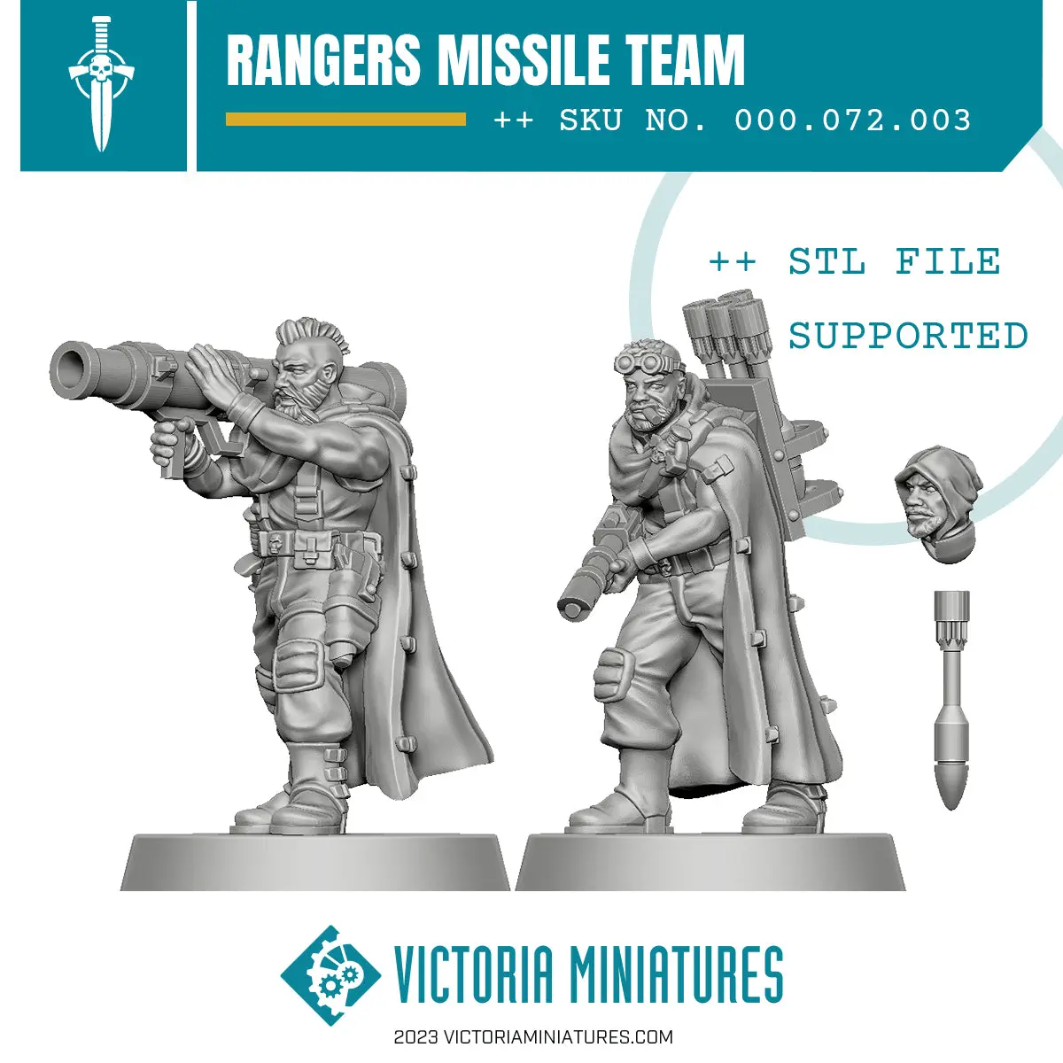 Border World Rangers Missile Team .Stl Download 1