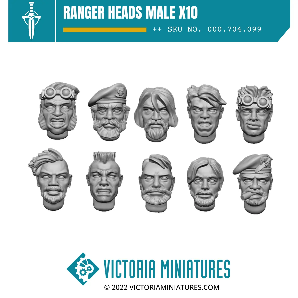 Ranger Heads Male X10 1
