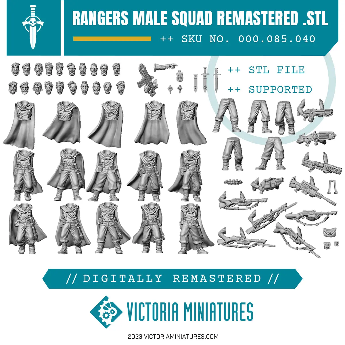 Border World Rangers Male Squad Remastered .Stl Download 1