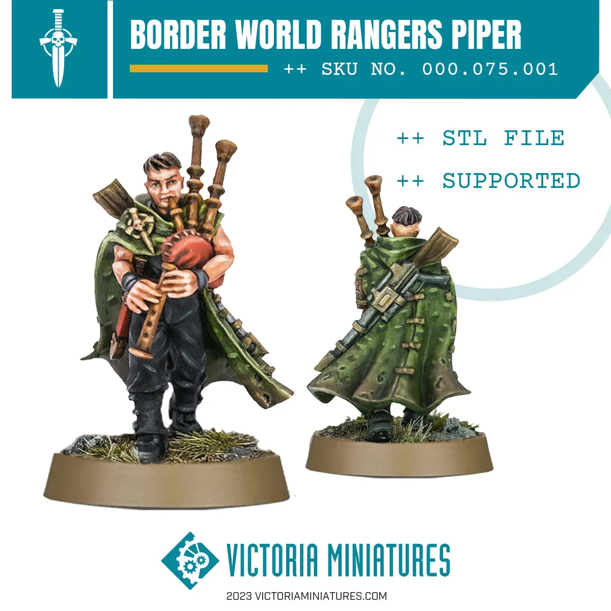 Border World Rangers Piper .Stl Download 1