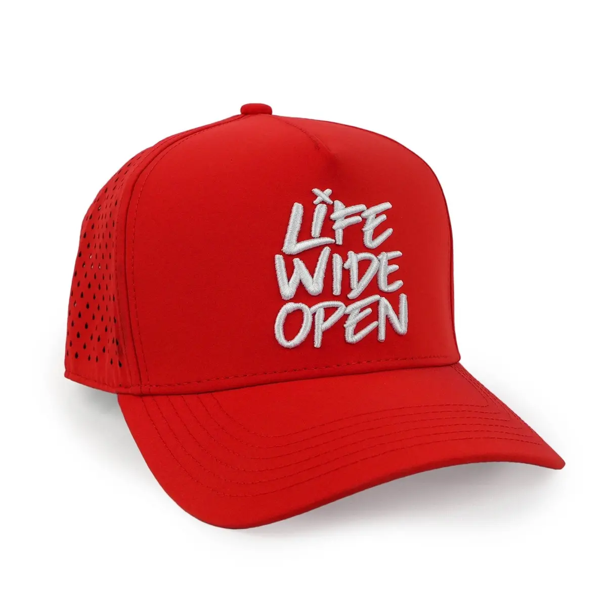 Red Lwo Embroidery Hat 1