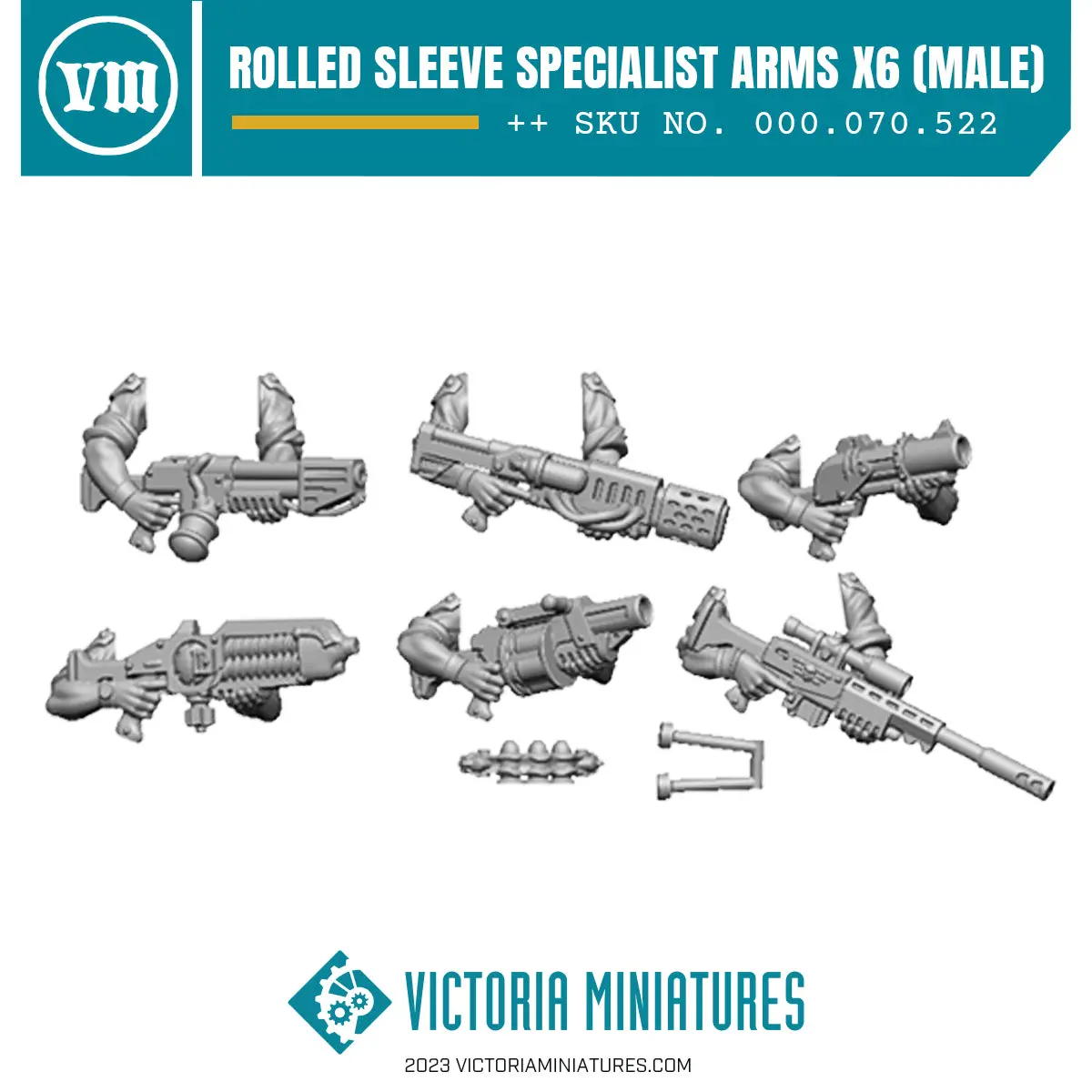 Rolled Sleeve Specialist Arms (Male) X6 1