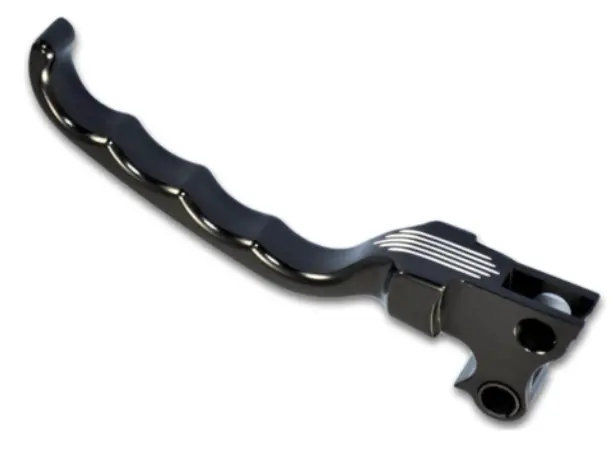 Harley Black Contrast Cut Clutch Lever 1