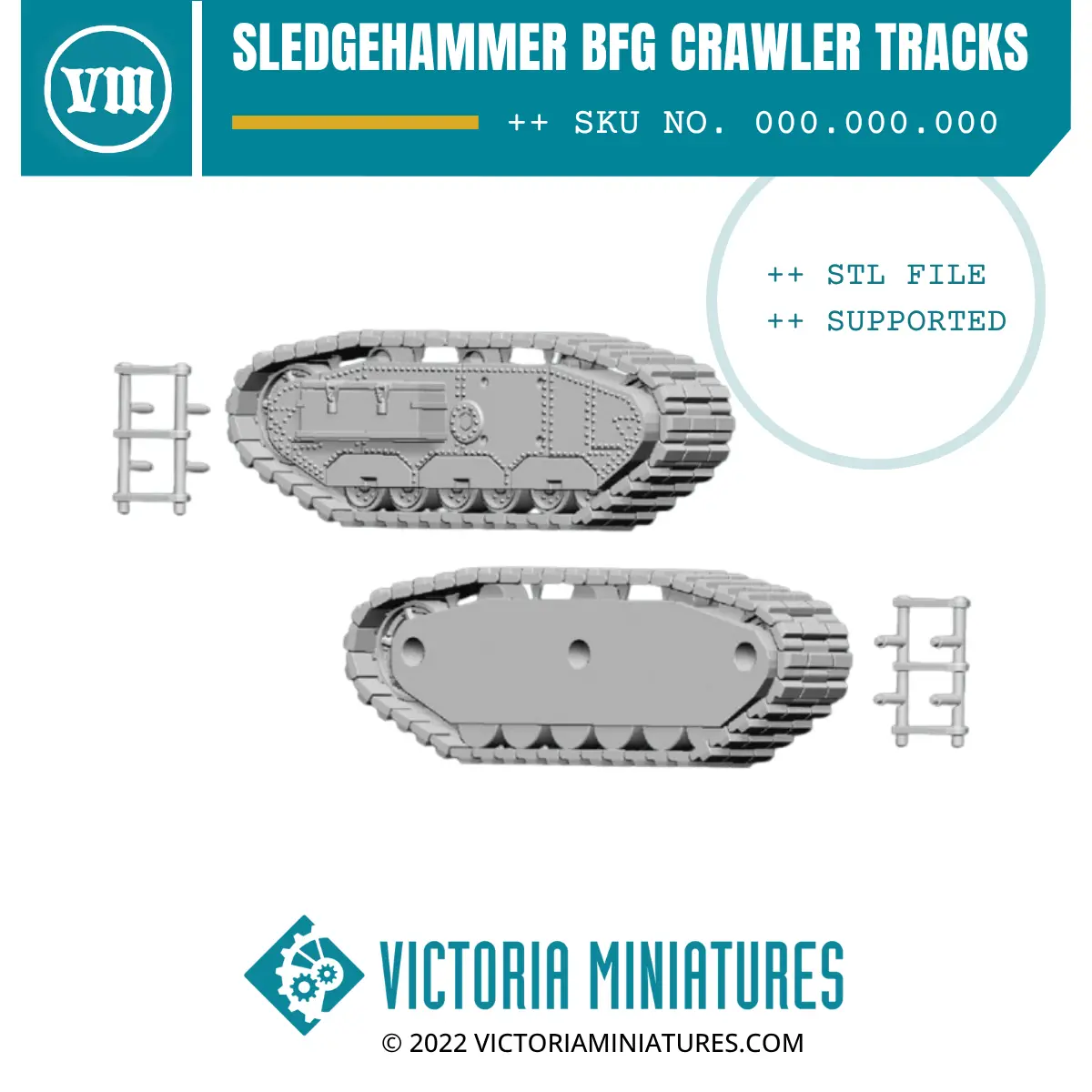 Sledgehammer Bfg Crawler Tracks .Stl 1