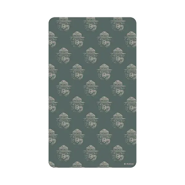 Woodblock Pattern Smokey Bear 1