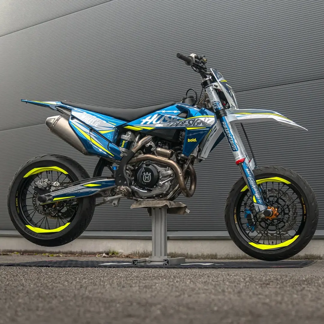 701 Style Supermoto Wheel Graphics - Wheel Wraps 1