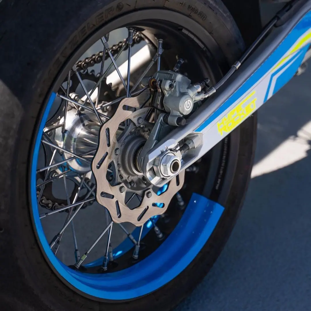 Spokeless 50/50 Supermoto Wheel Graphics - 2 Color Wheel Wrap 1