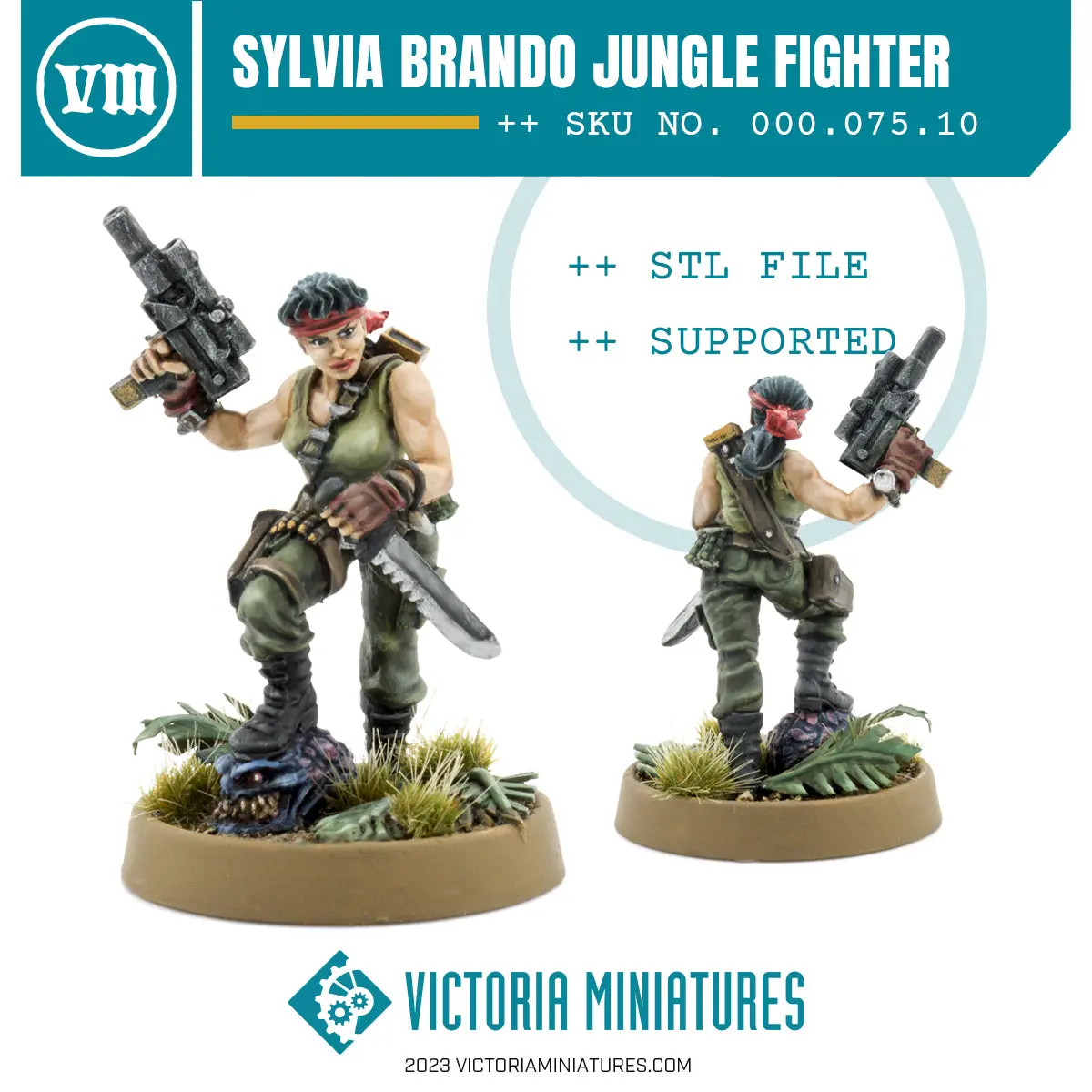 Sylvia Brando Jungle Fighter .Stl Download 1