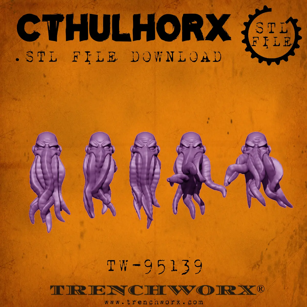 Cthulhorx Heads .Stl Download 1