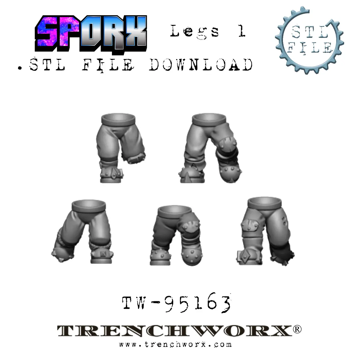 Sporx Orc Legs .Stl Download 1