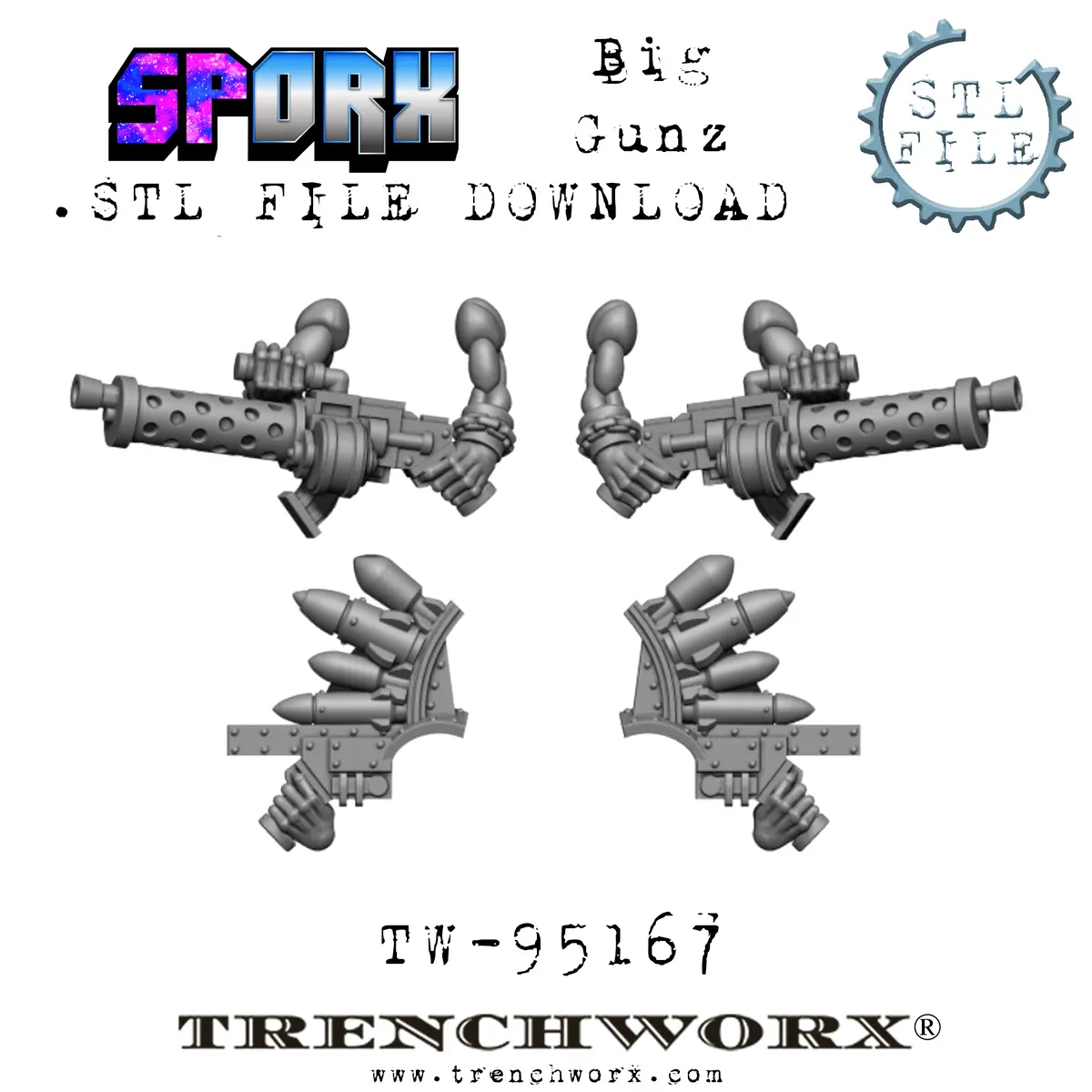 Sporx Orc Big Gunz .Stl Download 1