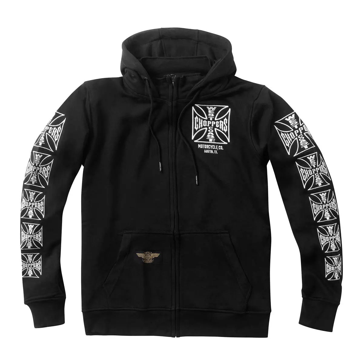 Wcc Dominator Embroidered Zip Hoody - Black 1