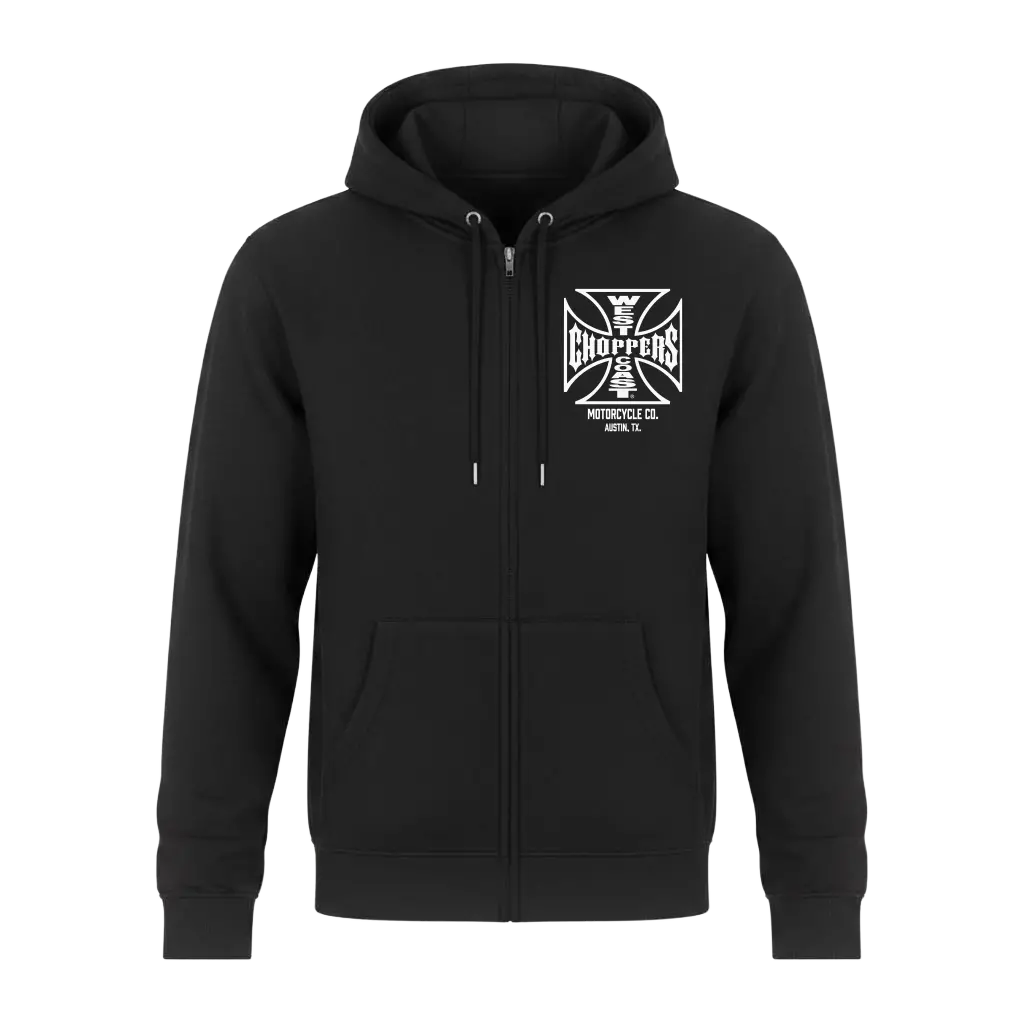 Wcc Atx Cross Zip Hoody - Black/White 1
