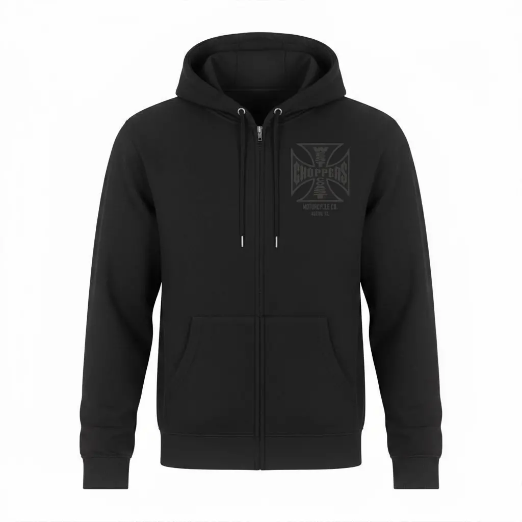 Wcc Atx Cross Zip Hoody - Black/Charcoal 1