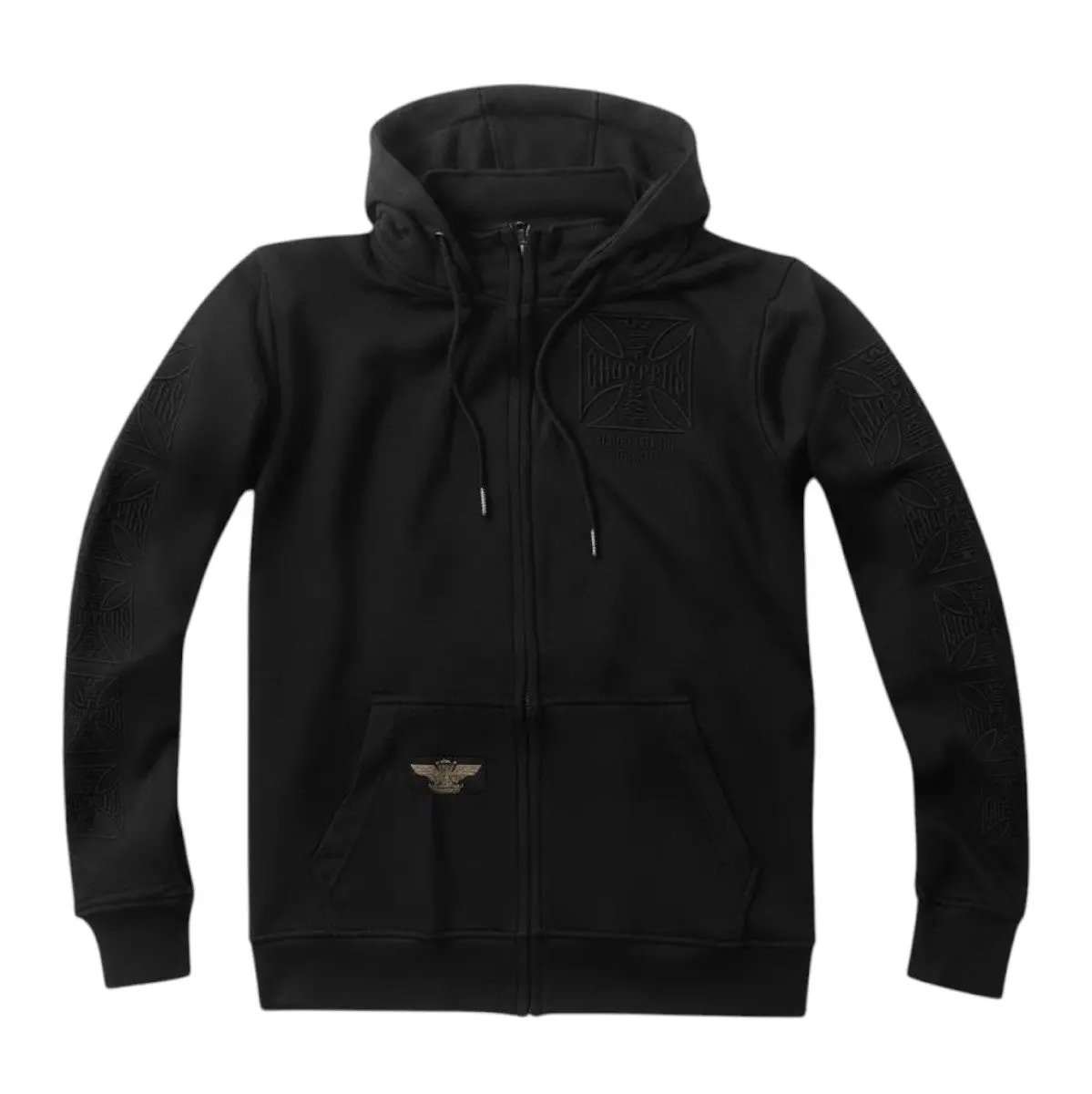 Wcc Dominator Embroidered Zip Hoody - Black 1