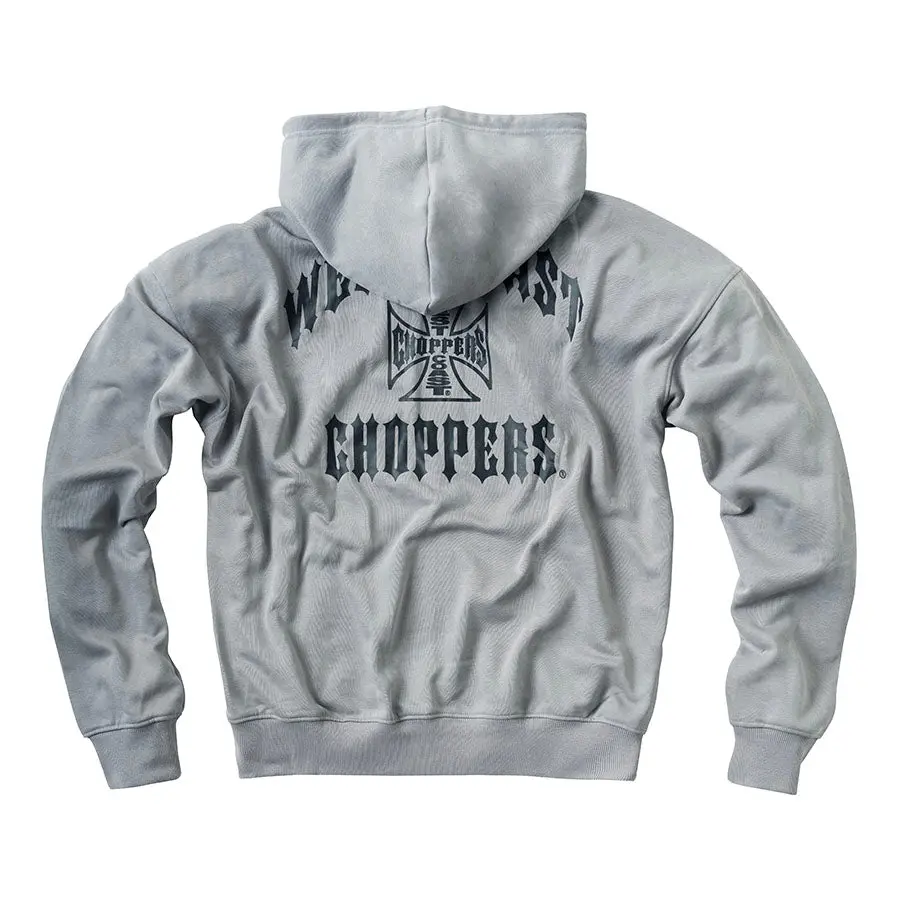 Wcc Iron Oversized Zip Hoody - Steel Grey 1