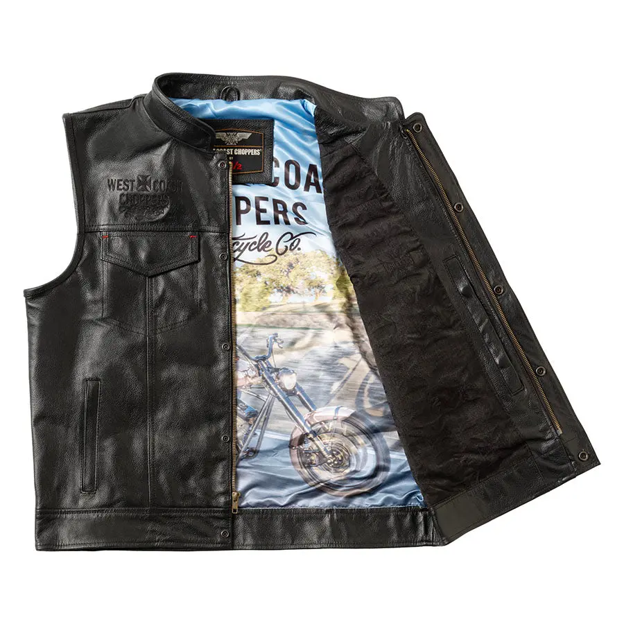 Wcc X 13 1/2 Dominator Leather Riding Vest - Black 1