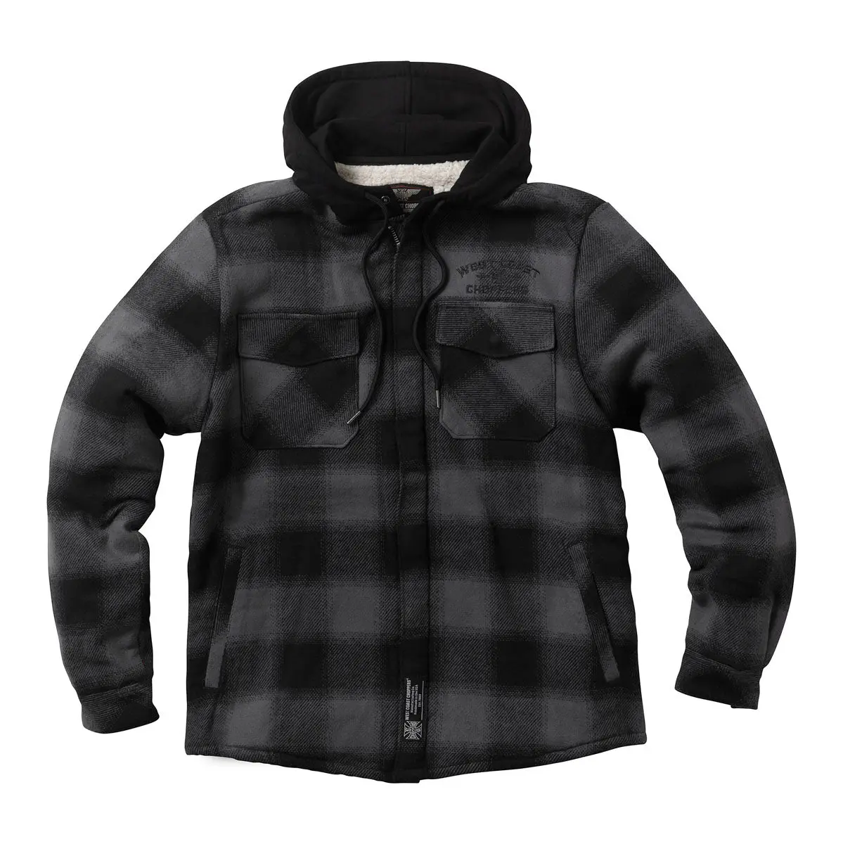 Wcc Hell Bent Flannel Jacket - Charcoal/Black 1