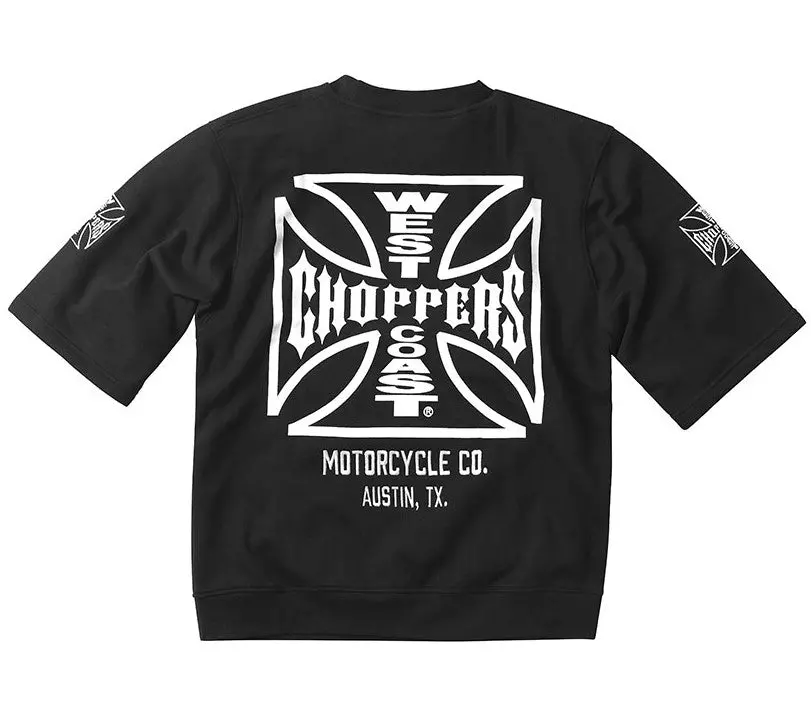 Wcc Cfl Chop Sleeve Crewneck - Black 1