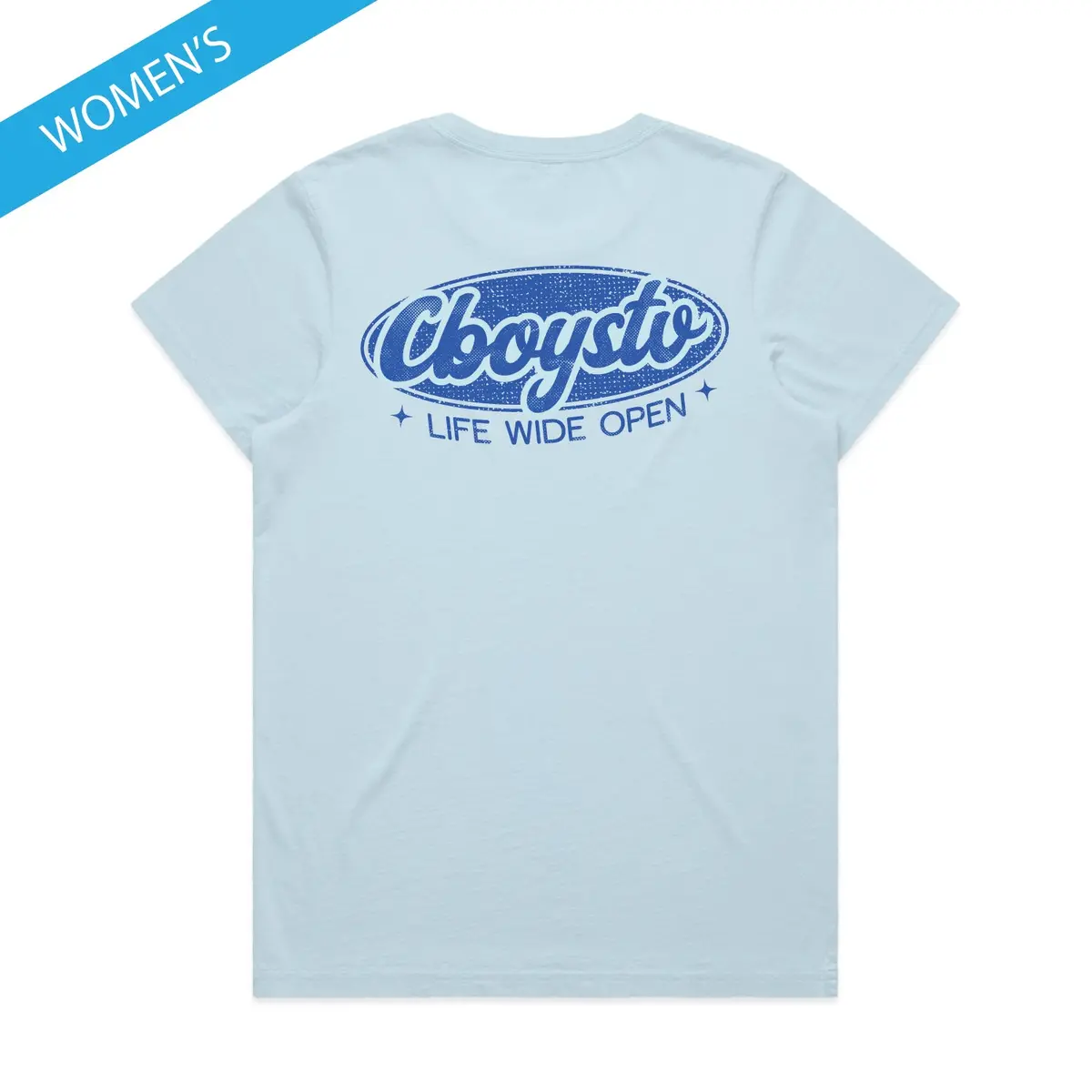 Women's Powder Blue Tee 1