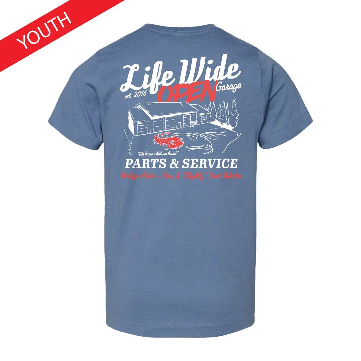 Youth Parts & Service Tee 1