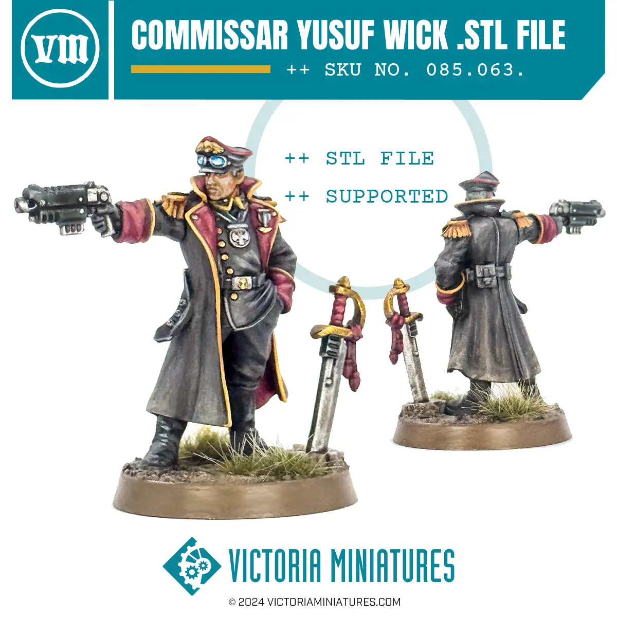 Commissar Yusuf Wick .Stl Download 1