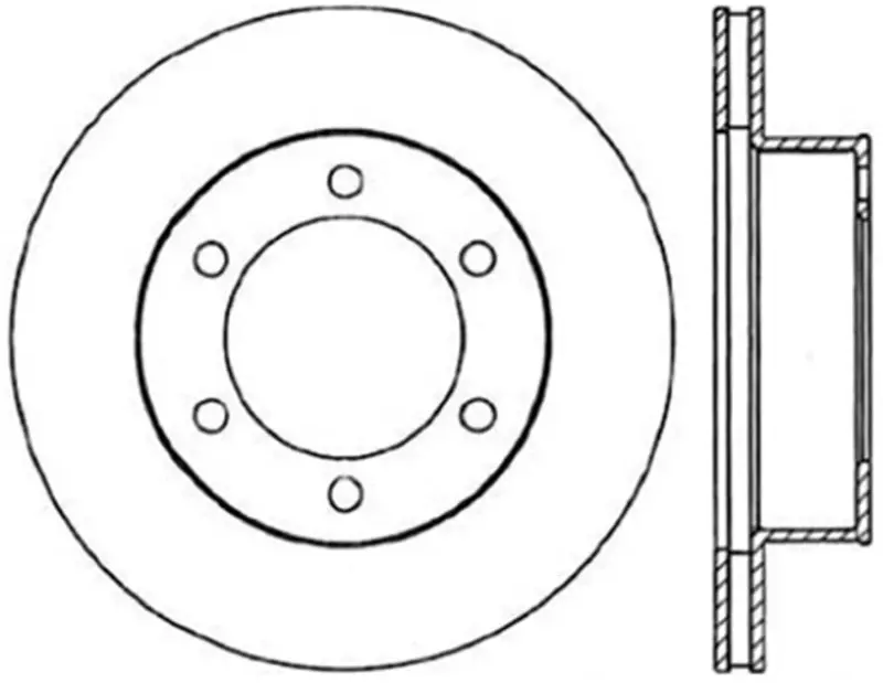 Stoptech Power Slot 95-04 Toyota Tacoma / 11/95-02 4Runner Front Left Cryo Slotted Rotor 1