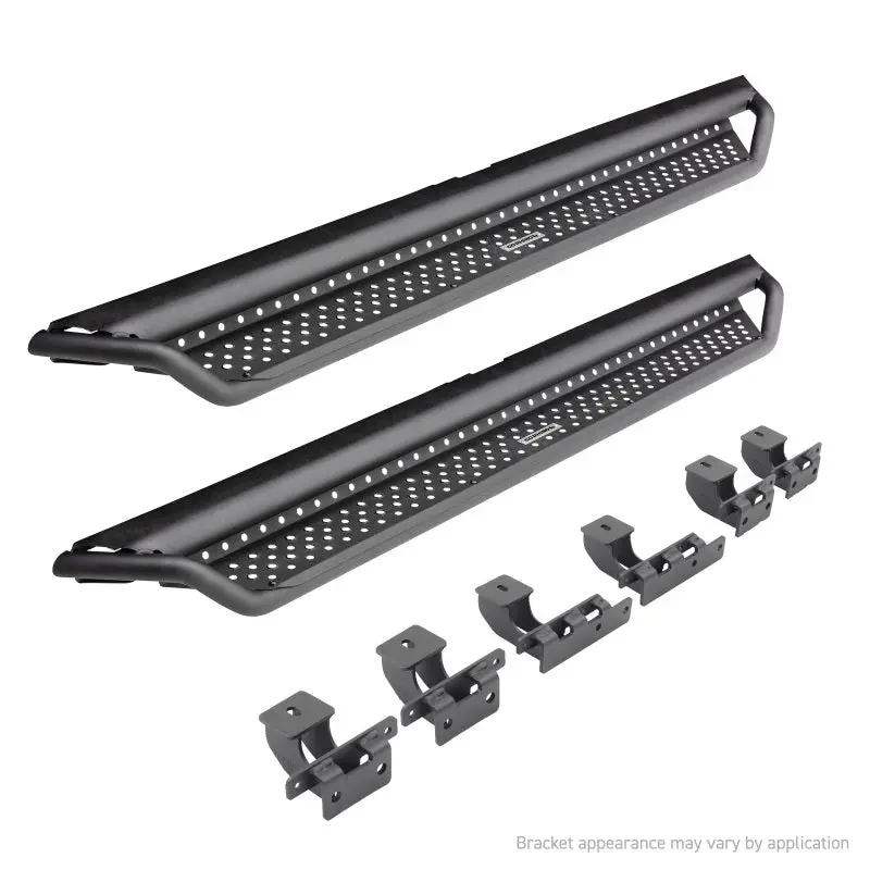 Go Rhino 22-24 Toyota Tundra Double-Cab Dominator Xtreme D1 Sidesteps (Incl. Brackets) - Black 1