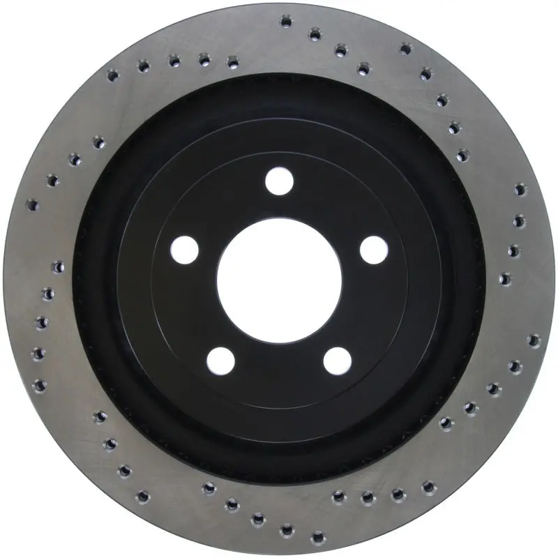 Stoptech Cross Drilled Sport Brake Rotor - 2015 Ford Mustang - Rear Left 1