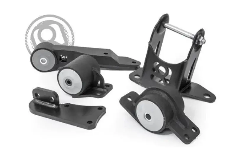 Innovative 00-07 Honda Insight K-Series Black Steel Mounts 75A Bushings (K20 Engine And Trans) 1