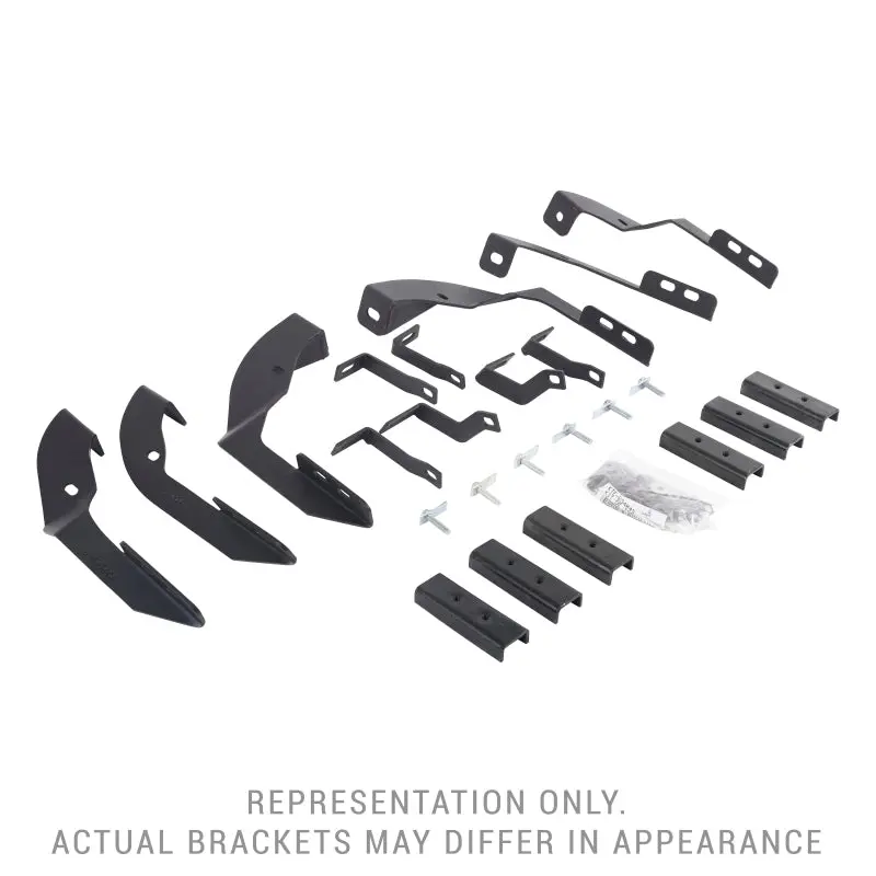 Go Rhino 15-19 Chevy Silverado 2500Hd Mounting Brackets (V-Series V3/Rb10 Slim/Rb20 Slim) - Tex. Blk 1