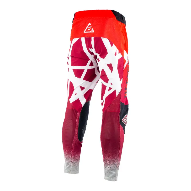 Answer 26 Le Elite Chaos Artifacts Pants 50 Years Dark Red/Red/White Size - 32 1
