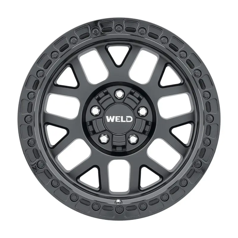 Weld Off-Road W104 17X9.0 Cinch 6X135 6X139.7 Et-12 Bs4.50 Satin Black Gloss Black 106.1 1