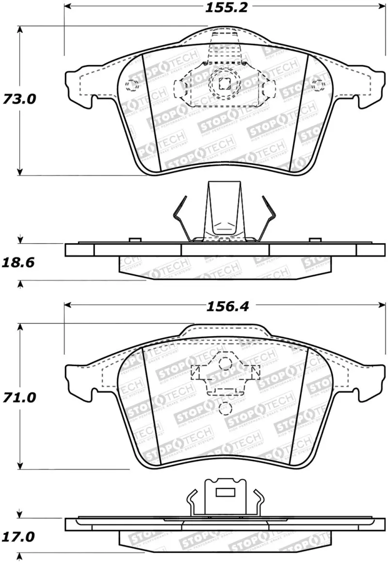 Stoptech Street Brake Pads 1