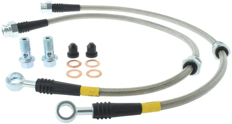 Stoptech 14-16 Mazda 6 Stainless Steel Front Brake Lines 1